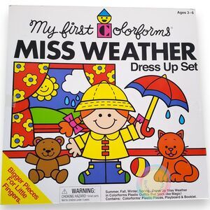 Colorforms Miss Weather Dress Up Set Complete Unused 2017